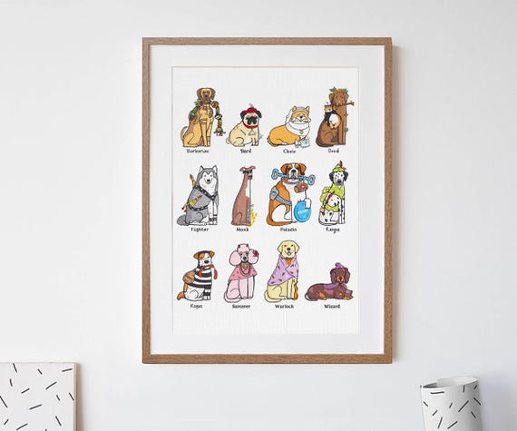 Dungeons and Dogs Art Print
