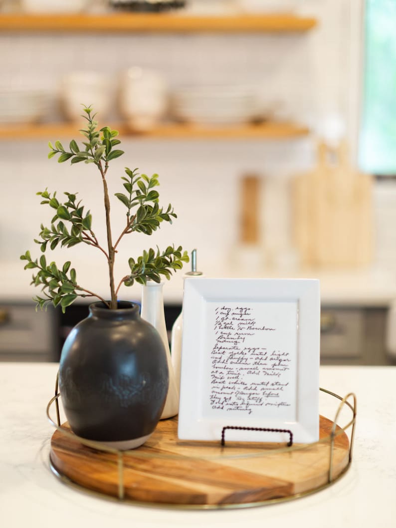 Handwritten Recipe Plate Keepsake