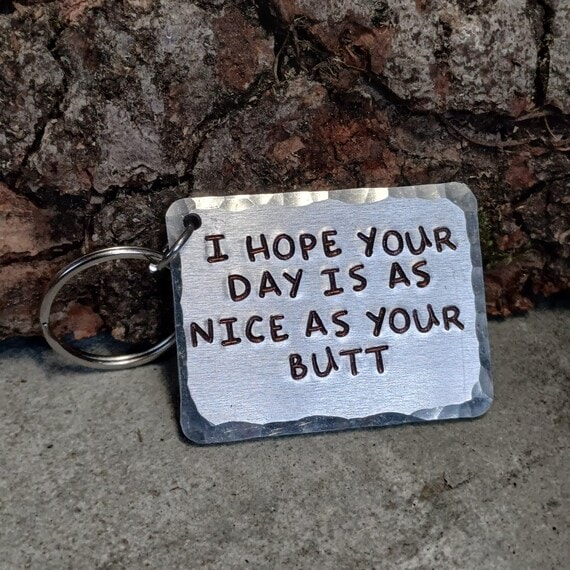 Nice Butt Keyring