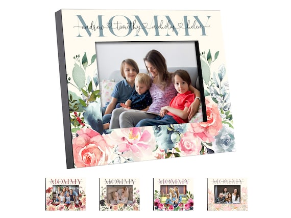 Personalized Floral Picture Frame