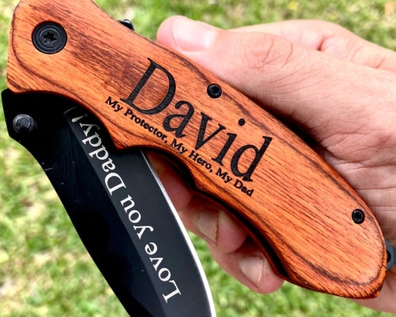 Laser Engraved Pocket Knife