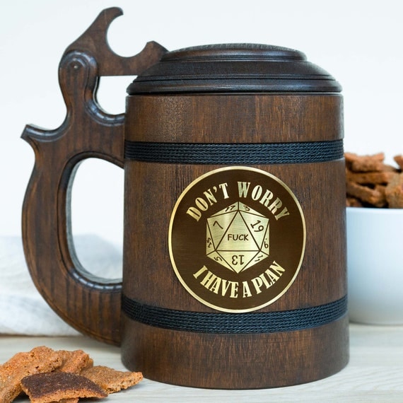 Dungeons and Dragons Wooden Tankard