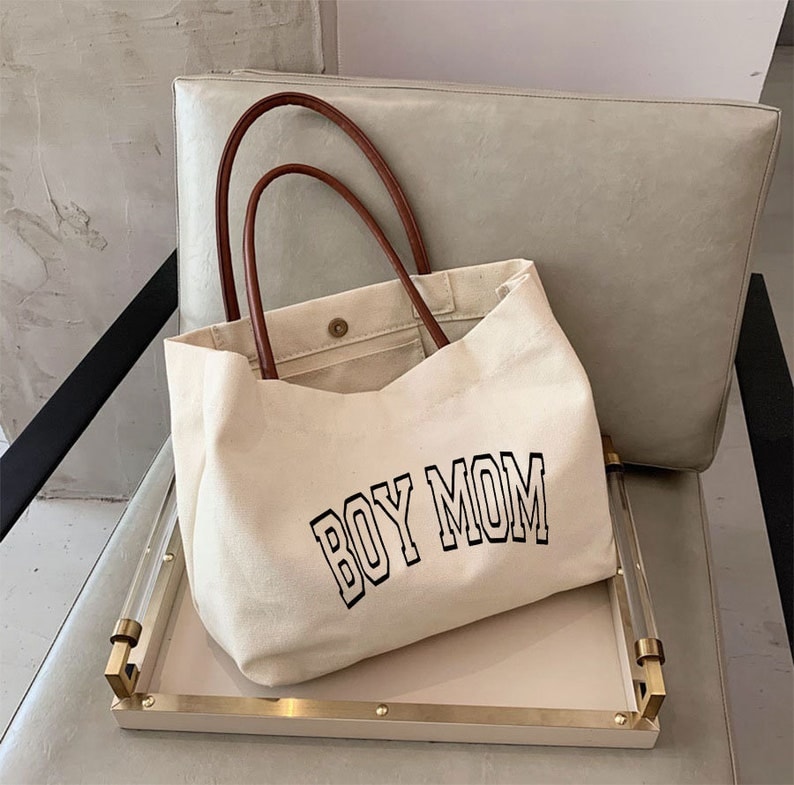 Boy Mom Canvas Bag