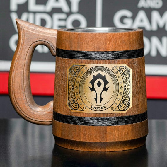 Handmade Wooden Horde Mug