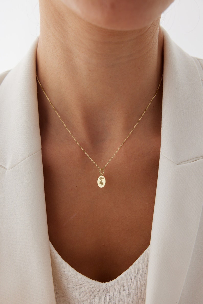 Birth Flower Necklace