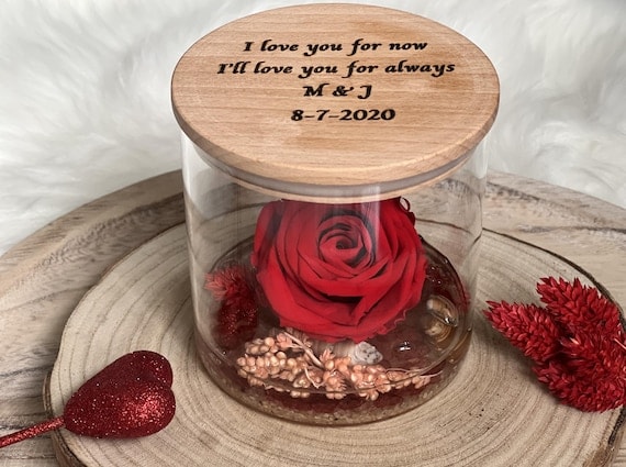 Preserved Rose in Epoxy Keepsake Box
