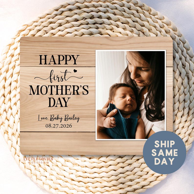 Personalized First Mothers Day Photo Frame