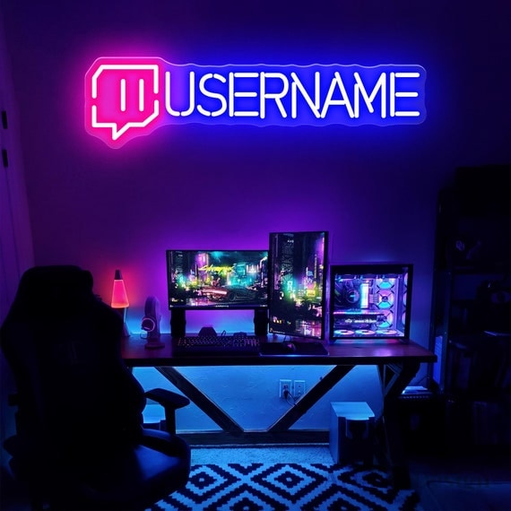 Custom Gamer Tag Neon Sign