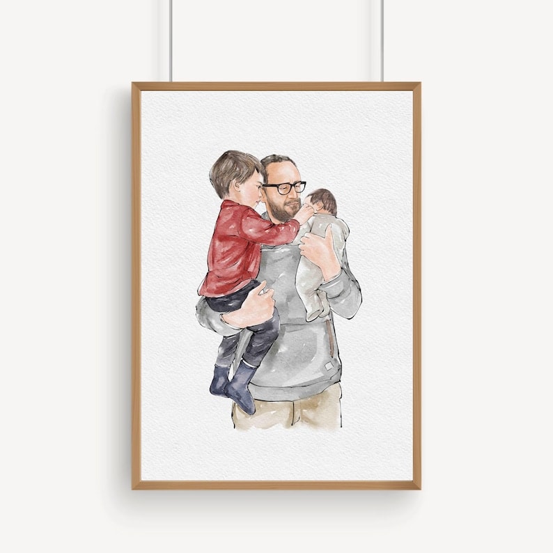 Custom Watercolor Family Portrait