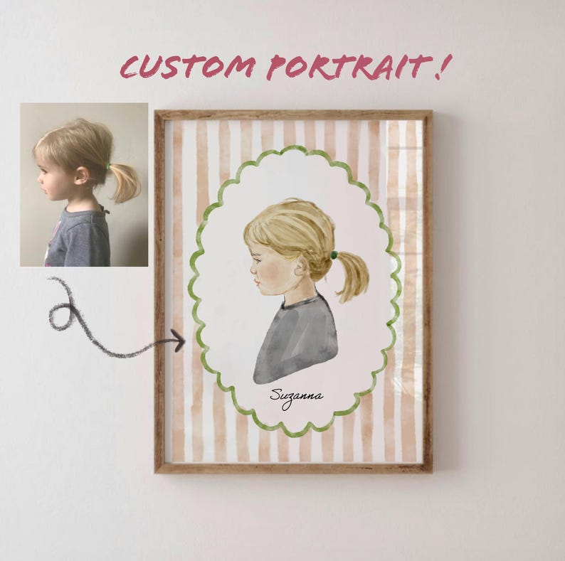 Custom Silhouette Portrait Artwork