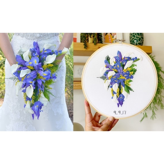 Embroidered Wedding Bouquet Replica