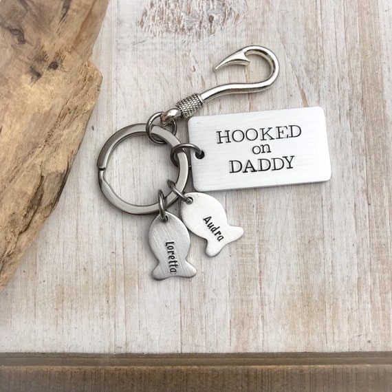 Hooked on Daddy Keychain