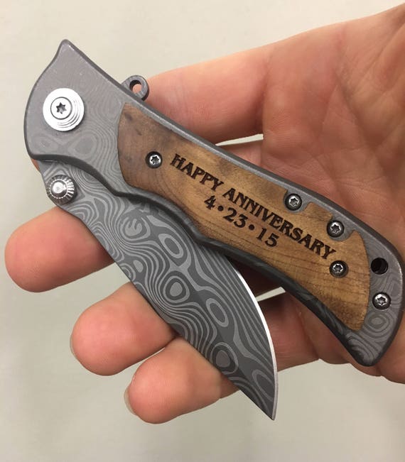 Engraved Folding Pocket Knife