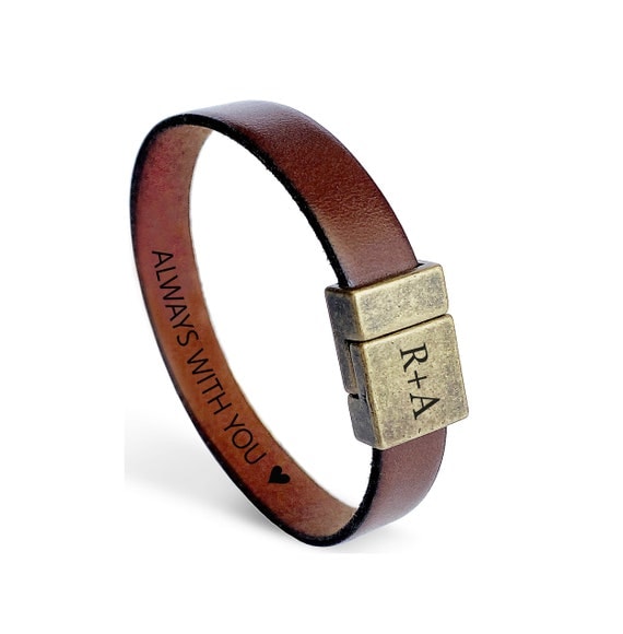 Hidden Message Leather Bracelet