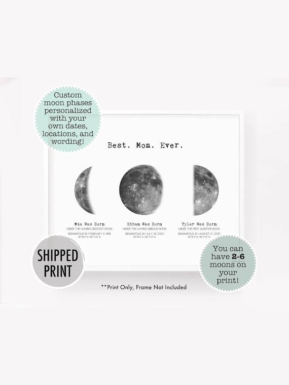 Custom Birth Moon Phase Print