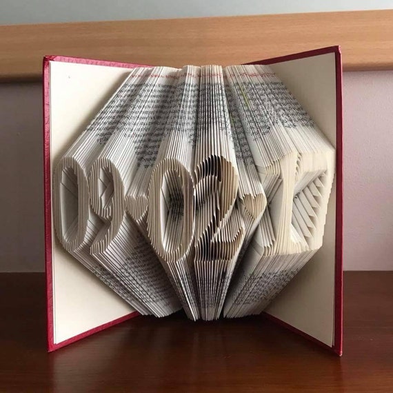 Folded Book Date Art
