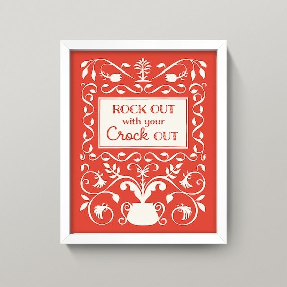 Retro Kitchen Quote Print