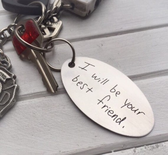 Handwriting Engraved Keychain