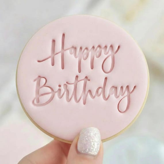 Happy Birthday Cookie Embosser