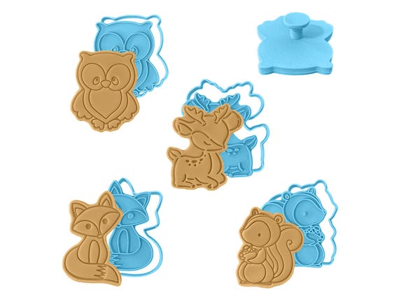Woodland Animals Cookie Stamp Set